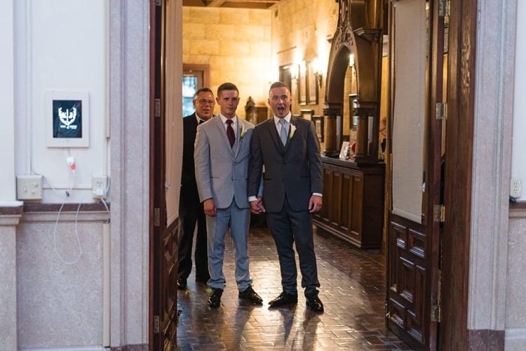 wedding reception reveal photo