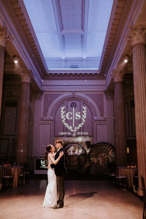 private last dance | Glam Wedding with a Rock and Roll Surprise at The Treasury | Cristal + Steven