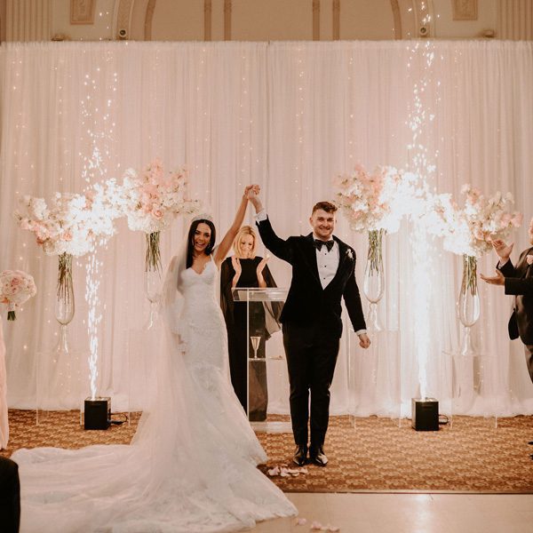 Glam Wedding with a Rock and Roll Surprise at The Treasury | Cristal + Steven Featured Image