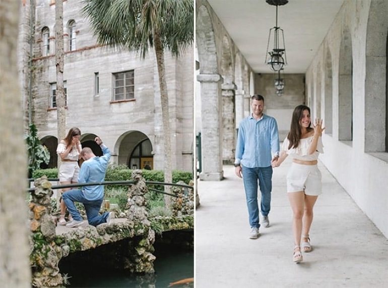 Gisel and Jeff got engaged at the Lightner Museum and are Getting married at The Treasury in St. Augustine