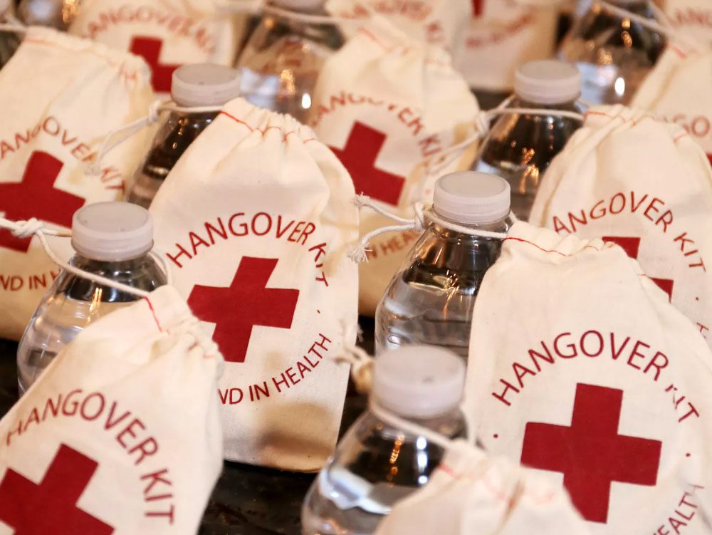 Wedding Favor Hangover Kits