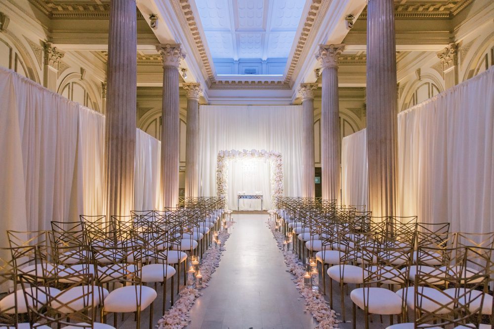 Jenni and David's Luxury White Wedding at The Treasury on the Plaza