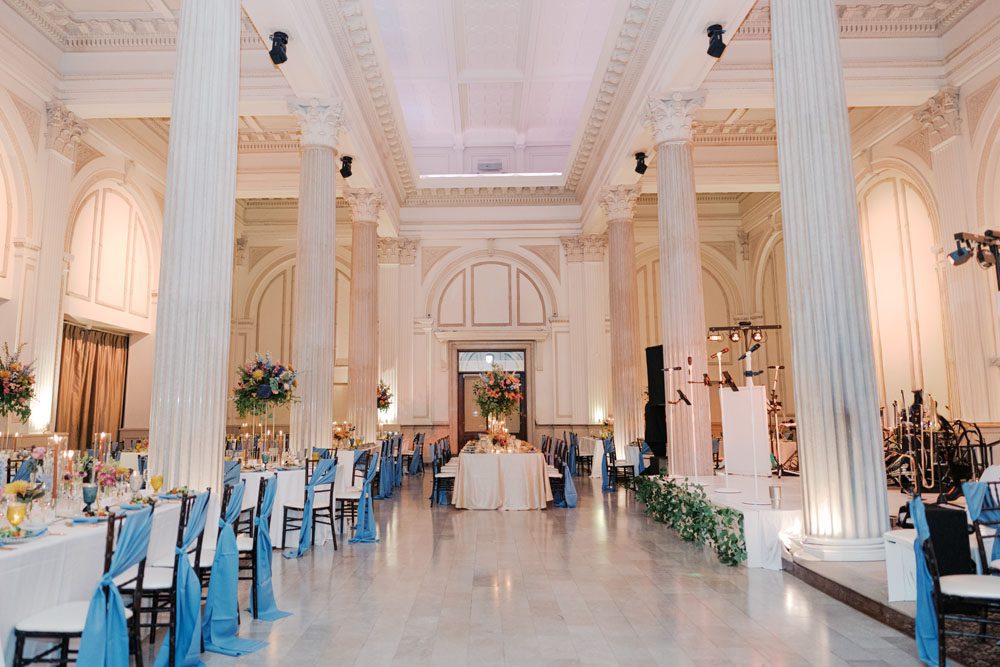 Wide shot of Reception