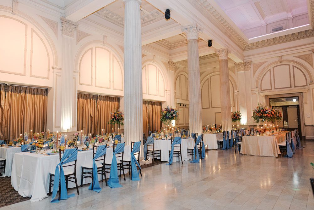 Wide shot of Reception