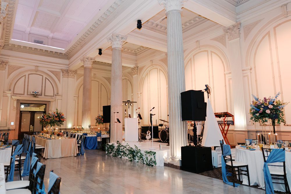 Wide shot of Reception