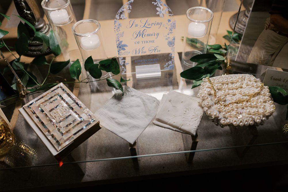 In loving memory table