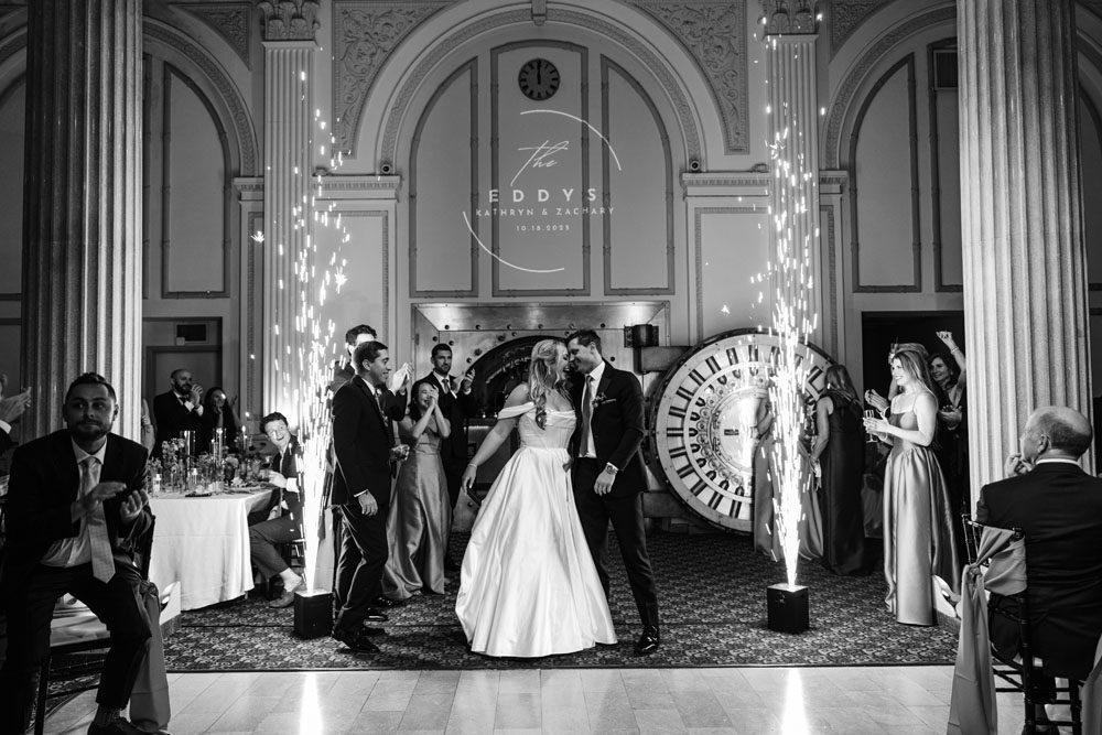 Couples entrance into reception