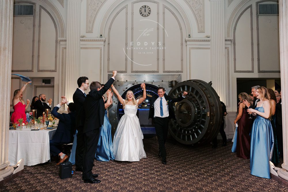 Couples entrance into reception