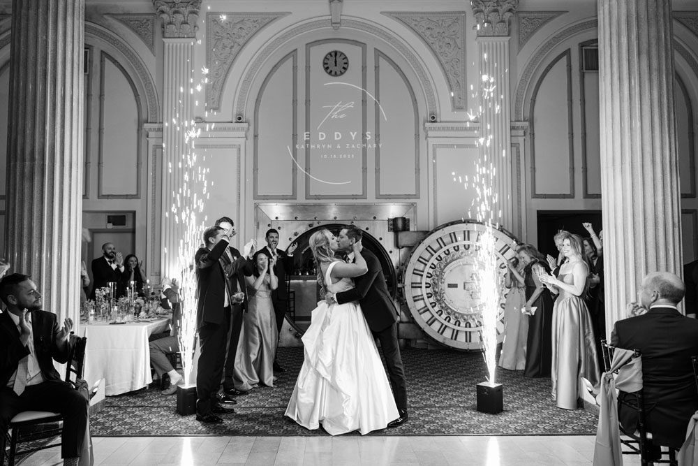 Couples entrance into reception