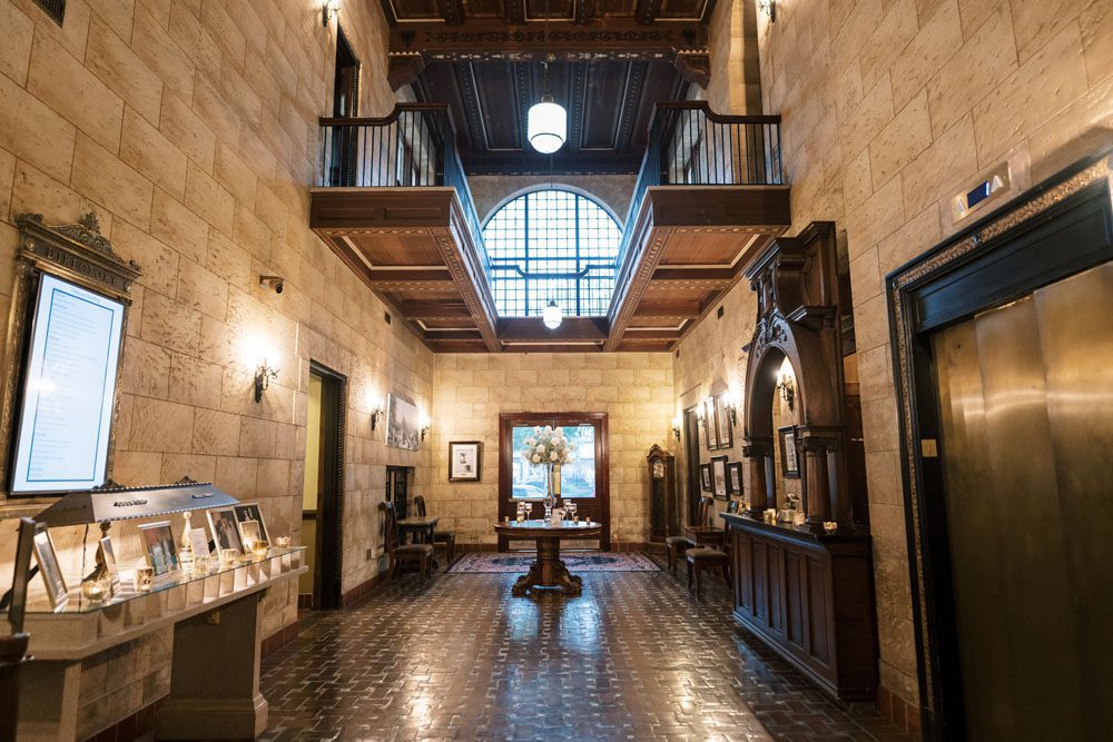 Grand Foyer entrance at The Treasury on the Plaza wedding venue.